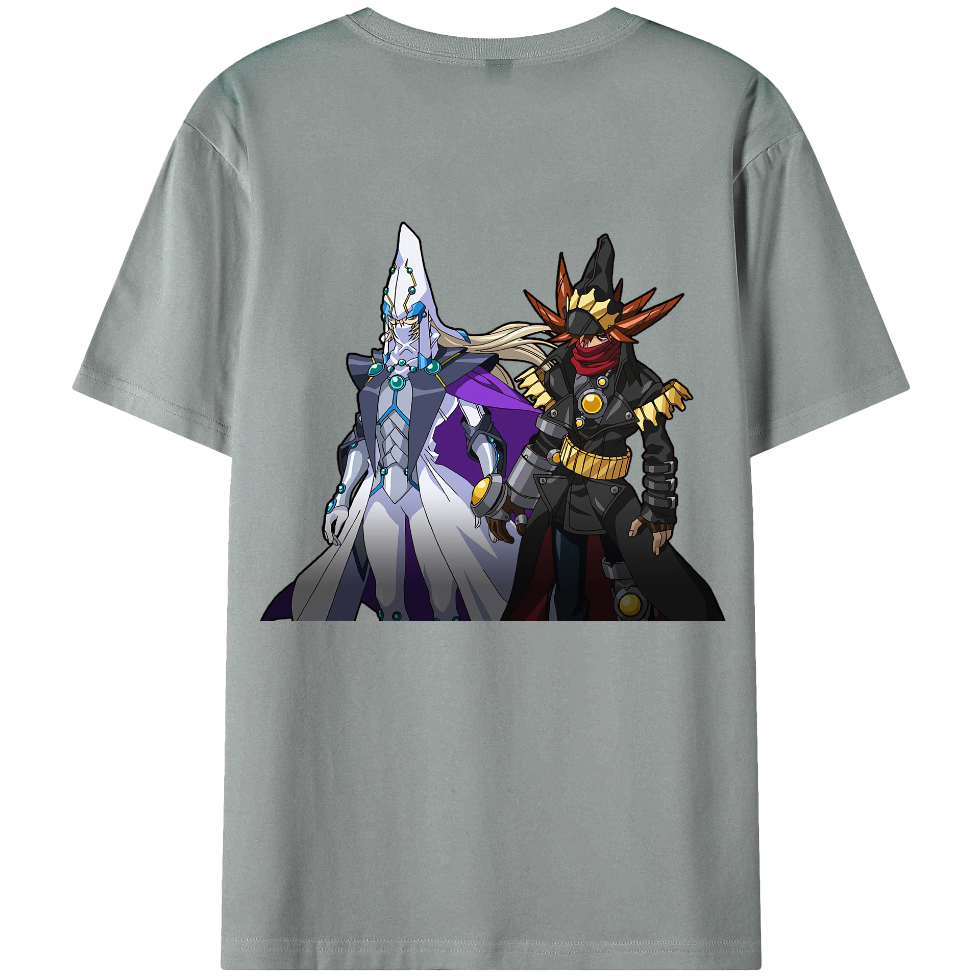 （画像用） 遊☆戯☆王 Yu-Gi-Oh! 綿100％ メンズ半袖Tシャツ（バックプリント） 通気性